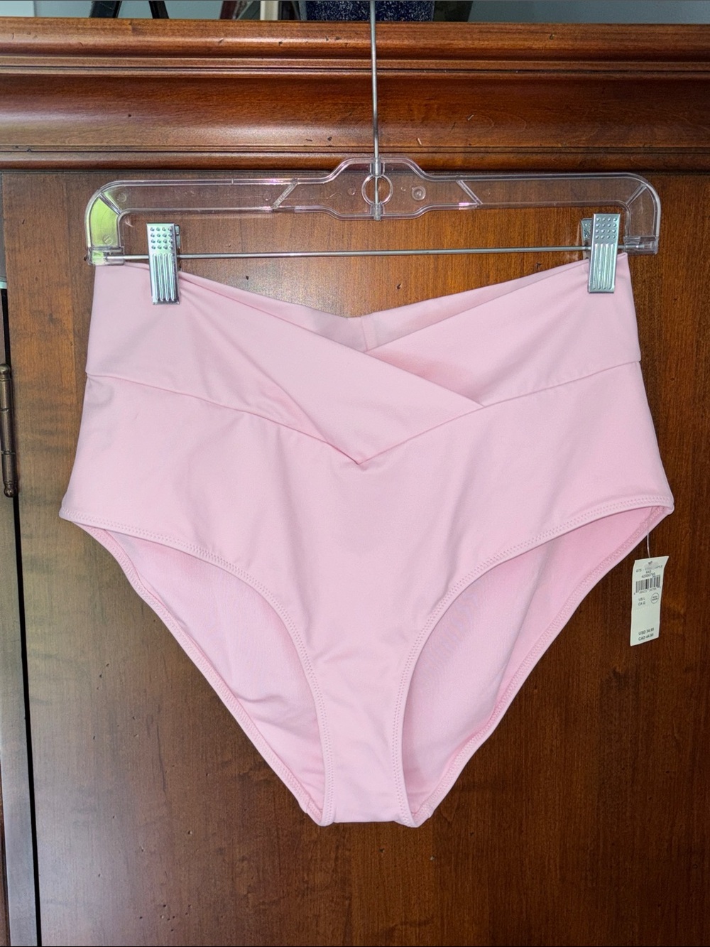 Aerie Crossover High Waisted Full Coverage Bikini Bottoms